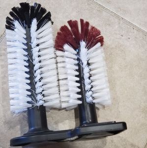 Polder bottle and glass scrub brushes